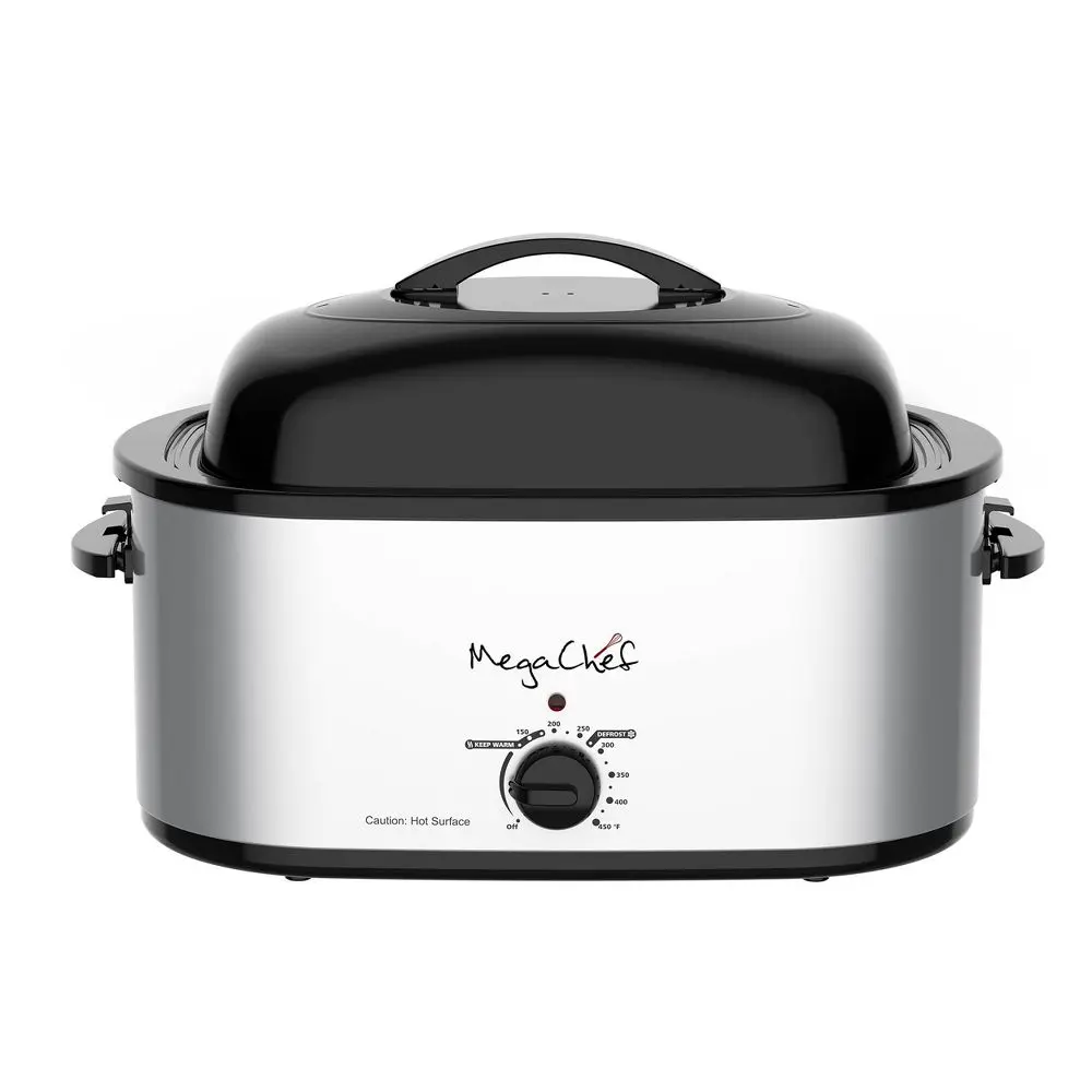 MegaChef 22 Quart Electric Roaster Oven with Self-Basting Lid