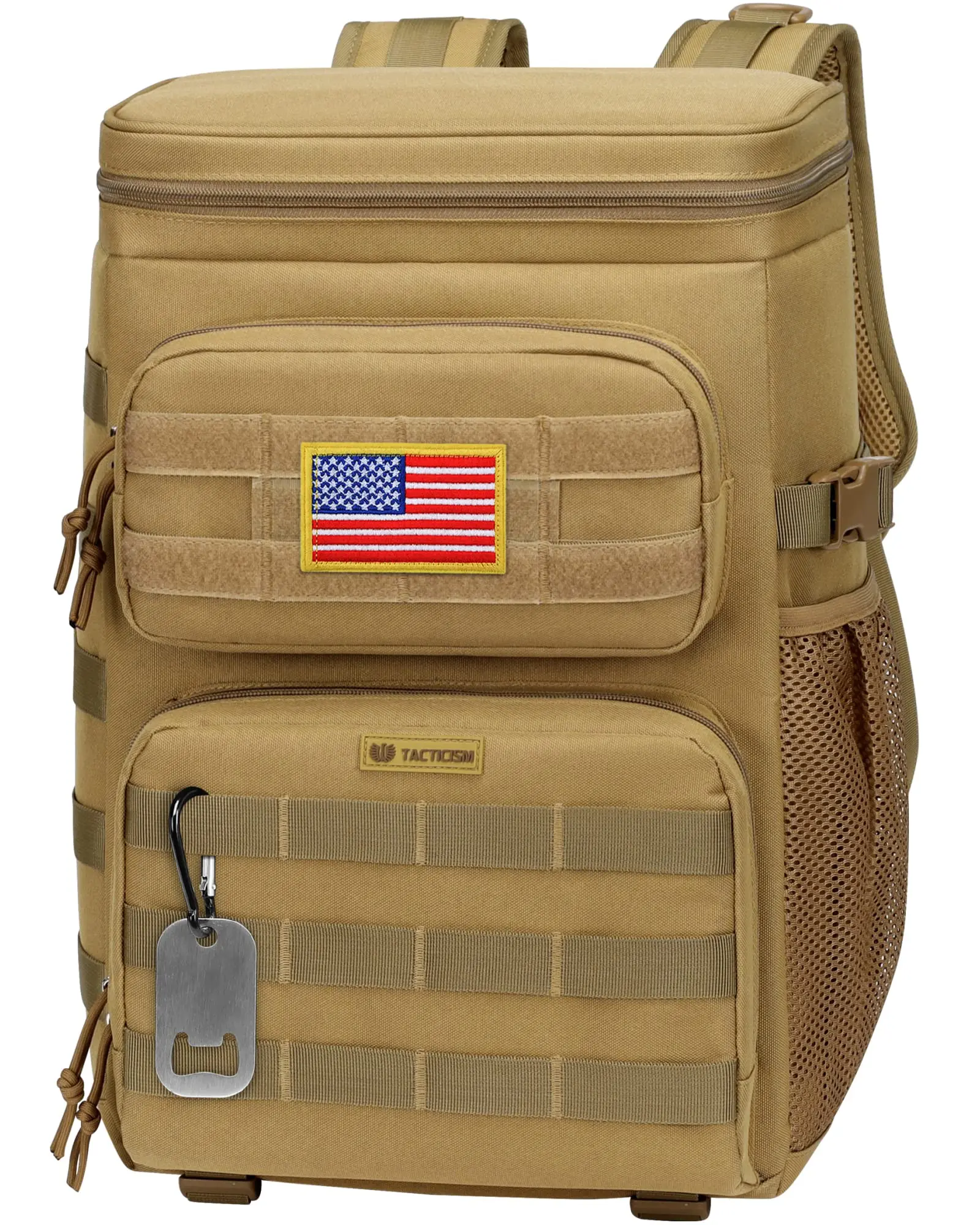 Waterproof Outdoor Tactical Cooler Backpack, Insulated Leakproof Soft Cooler Bag, Portable Versatile Backpack Cooler for Camping, Beach, Hiking, Travel, Lunch Picnic Mat Ice Box