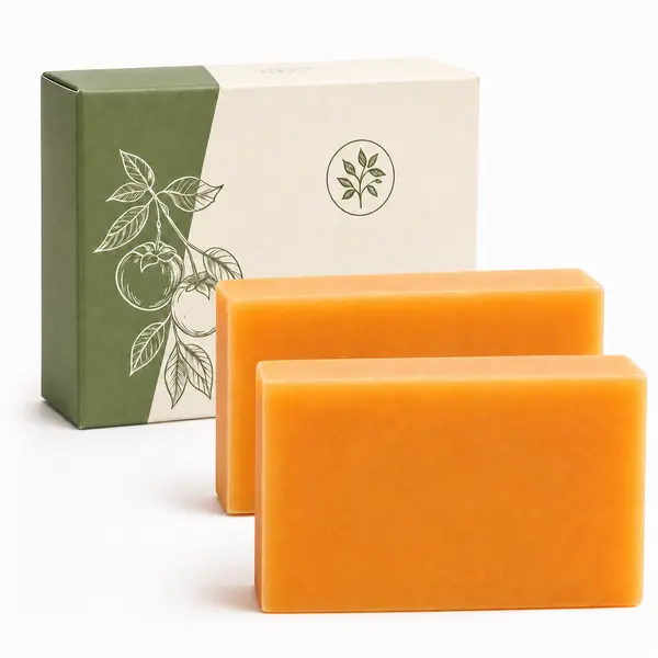 KAORI Japanese Persimmon Soap! Refreshing cleansing bar for mature skin. Multi-use for face, hands & body. Gentle, creamy lather cleanses without tightness. Easy rinse, botanically inspired for an all-day fresh feel & odor control. Perfect gift for elders