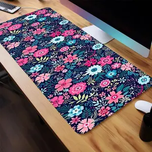 Vibrant Boho Floral Extended Mouse Pad | Colorful Botanical Desk Mat | Oversized Non-Slip for Gamers & Boho Fans | Maximalist Cottagecore Aesthetic | Perfect for Gaming Setup #VibrantFloral #BohoBotanical #MaximalistCottagecore #ColorfulGaming