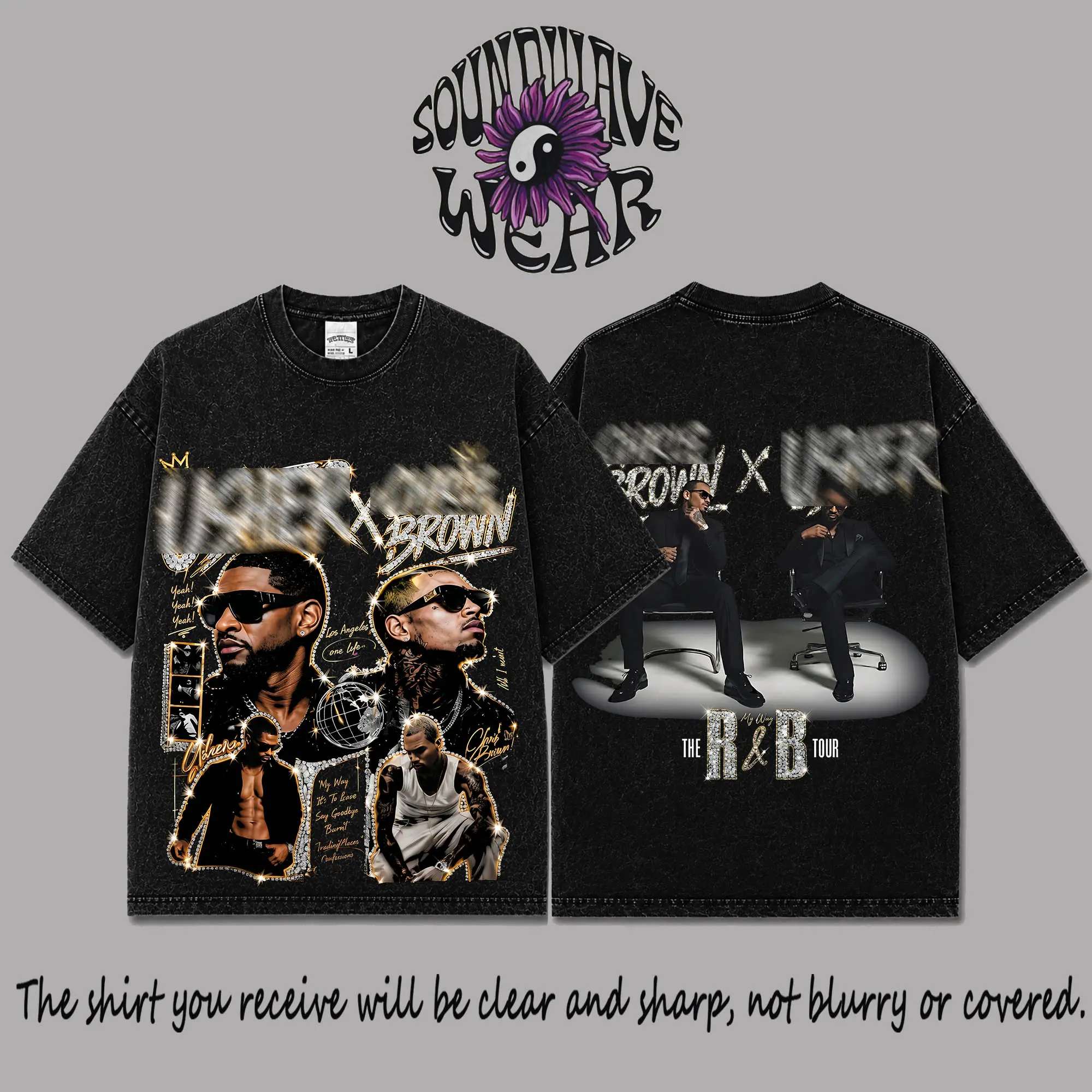 [SWW] The R&B Tour 2026: Raymond & Brown #21 Premium Acid Washed 100% T-Shirt, R&B Music Duo Graphic Tee, Urban Hip Hop Soul Streetwear Shirt, Concert Tour Merch, Gift for R&B Fans, Vintage Music Te
