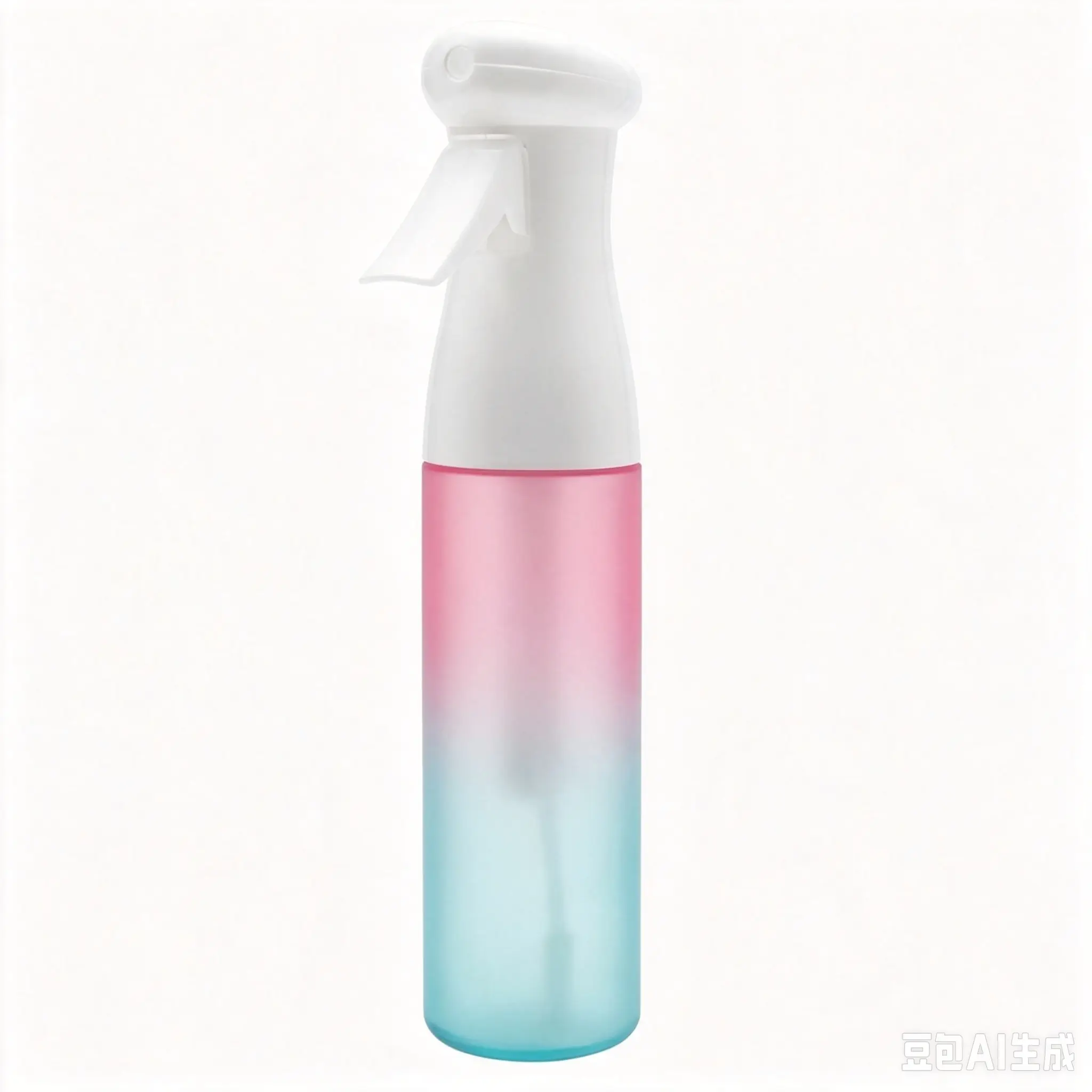 300ml Gradient Color Continuous Fine Mist Spray Bottle - Refillable Empty Reusable Mister for Hair Styling, Skin Care, Travel (Beauty & Personal Care Makeup Tool)