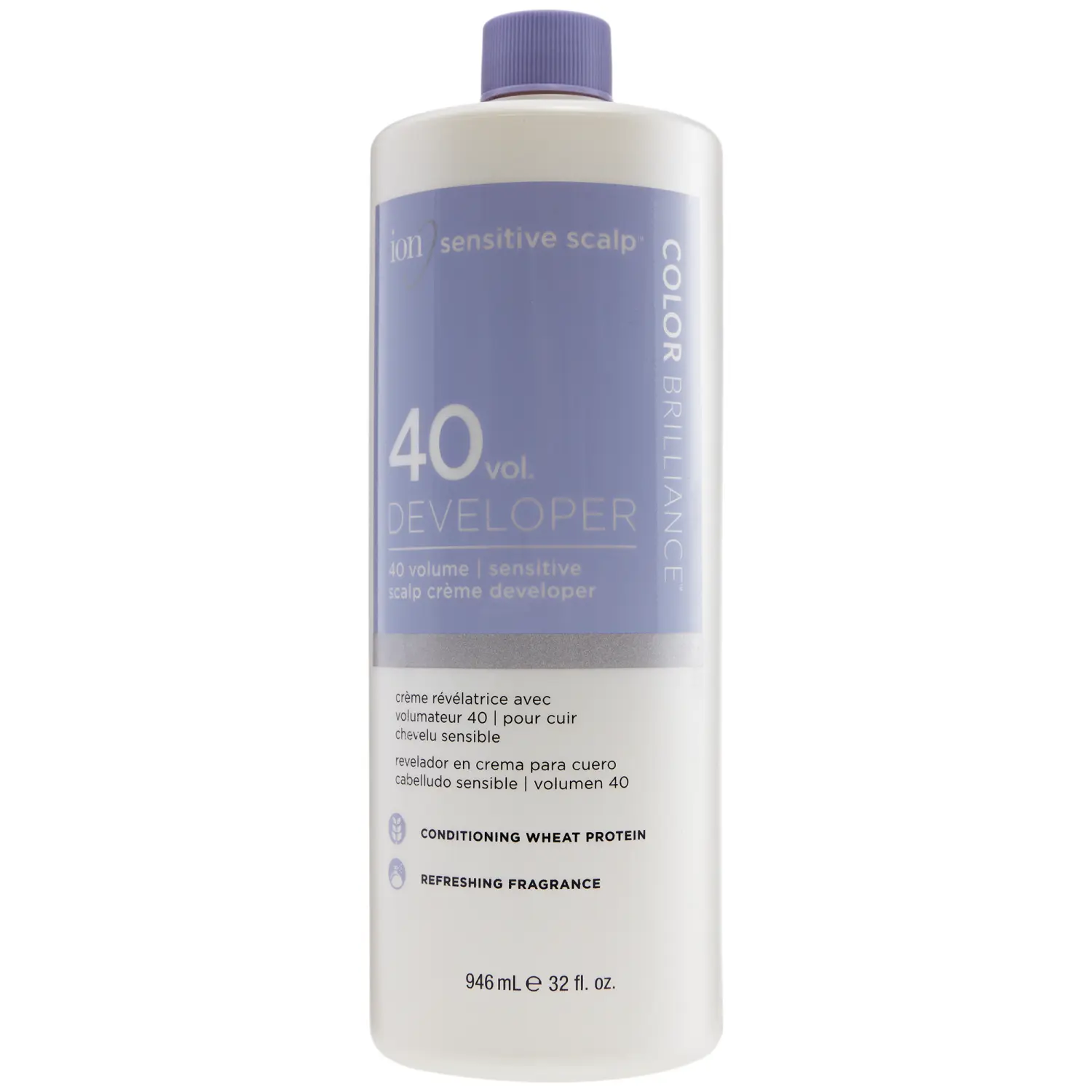 Ion 40 Volume Sensitive Scalp Cream Developer for Hair Color - Ionic Buffers, Conditioning Protein to Lessen Scalp Irritation, Haircare, Protein Blend, Adults, Arcadia Beauty Labs Llc, Scalp Guard