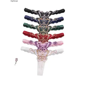 Lady's 6-Piece Panty Set - Low Waist Women's Thong Underwear, Fashionable Bow Butterfly Design, Comfortable Stylish Sports & Outdoor Accessories
