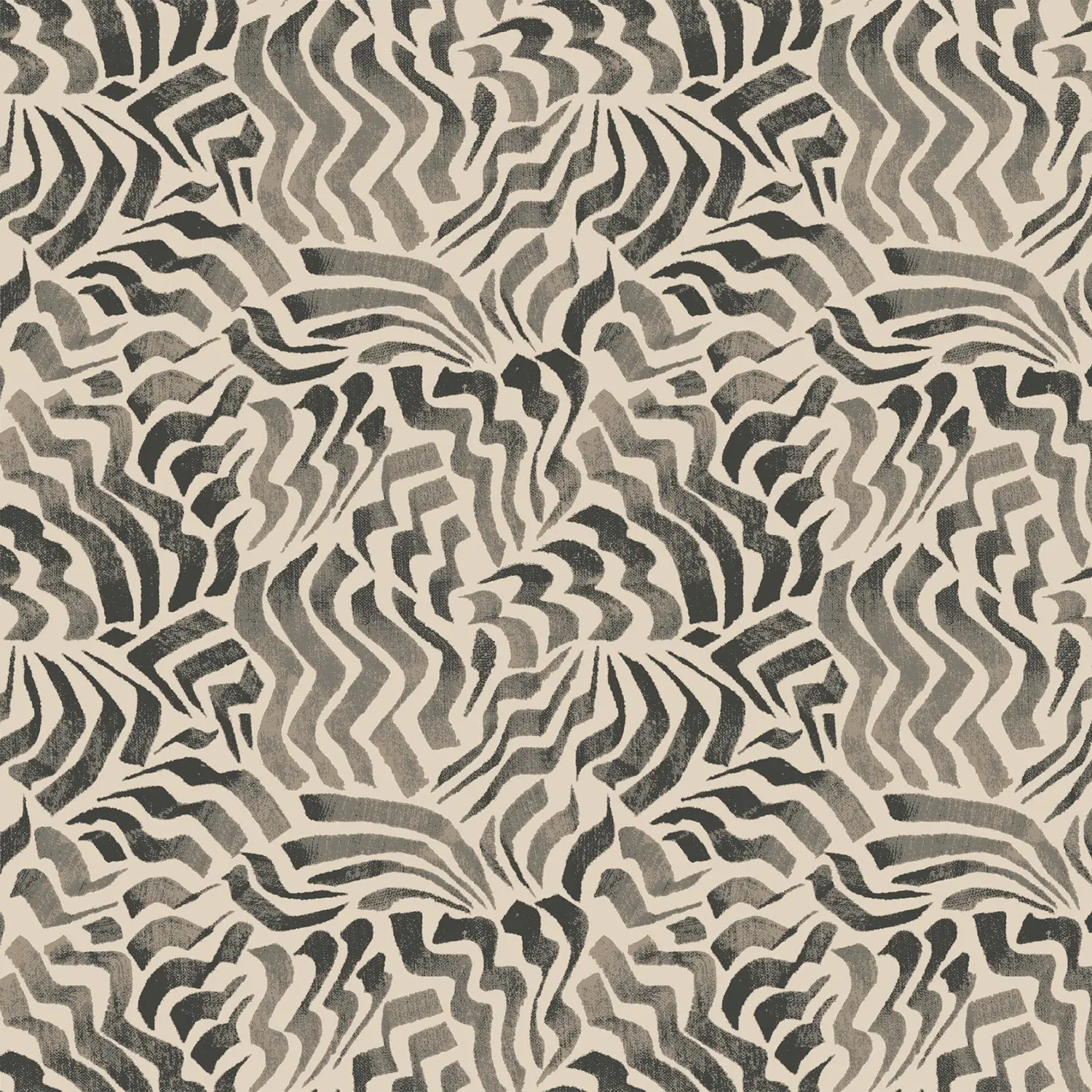Zora Wave Charcoal Wallpaper