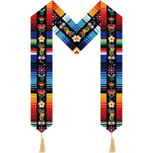 Mexican Graduation Stole | Mexican Sash for Graduation 2026 - Serape Stole | Estolas Para Graduación 2026 Mexicanas Moutina