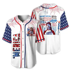 Merica Joe Dirt 4th Of July Baseball Jersey Shirt, Funny USA Independence Day Graphic Jersey