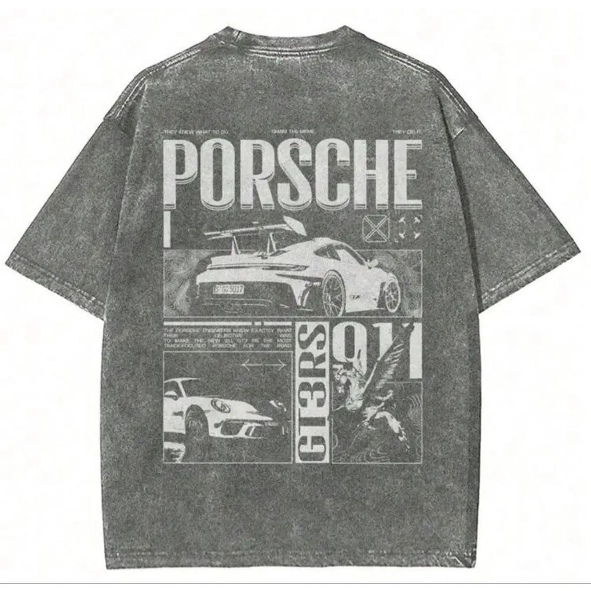 [New Products Arrive With Great Power] 911 GT3RS Unisex Fit Washed T-Shirt Unisex T-Shirts For Summer Outings