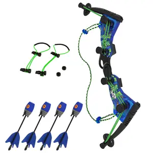 HyperStrike Dominator Bow - Clear Blue - 250ft Range Outdoor Fun