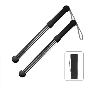 Multifunctional cordless battle rope for home fitness, used for swinging heavy ropes to exercise arm strength, muscles, as a Pilates stick, physical fitness rope, and strength training.