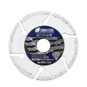 SHDIATOOL 2" 3" Metal Cut-Off Wheel Diamond Saw Blade for Steel Tube Iron Rebar Angle Steel Arbor 3/8-inch