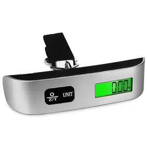 Portable Luggage Scale with Backlit LCD Display, 110 LB/50 KG Capacity, Easy to Carry, Suitable for Travel, Features Units Conversion & Auto-Off Function