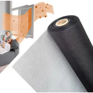 36inch*50ft Window Screens Roll, Replacement Repair Screens Mesh, Cuttable Fiberglass Screens Door Netting, DIY Screening Mesh Netting for Windows, Door, Pool, Porch,Patio -Black
