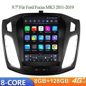 Carplay 4G-LTE DSP 9.7 Inch 2 Din Android Car Radio GPS for Ford Focus 3 Mk 3 2011 - 2019 Multimedia Video Player RDS WIFI