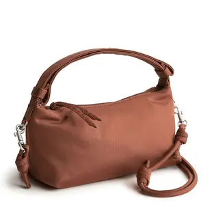 Vera Bradley Women's Nylon Roxbury Crescent Crossbody Bag Cinnamon