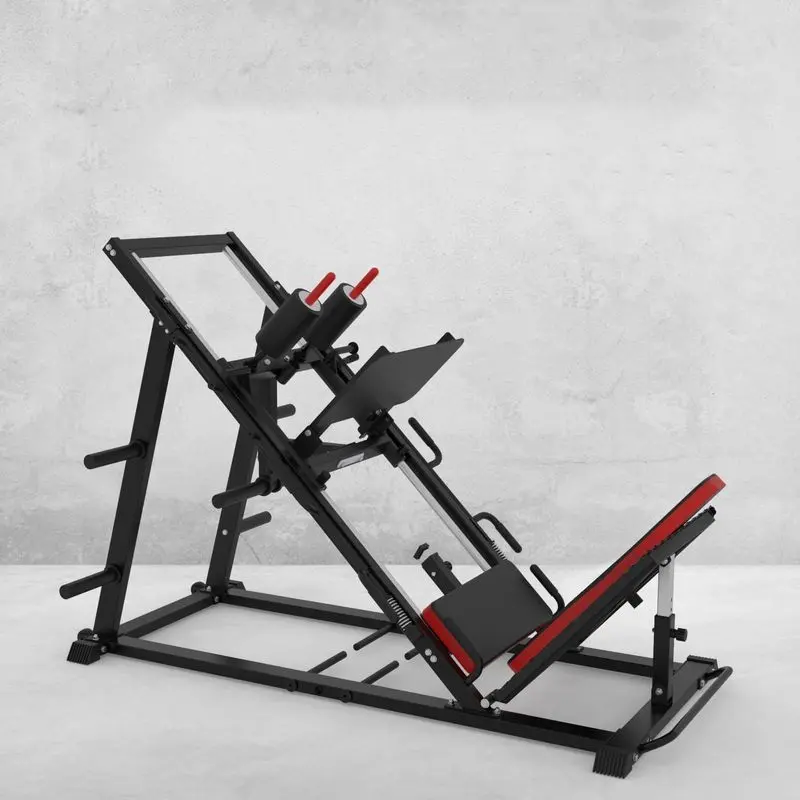 Leg Press Hack Squat Machine, Full Lower-Body Strength Machine – Leg Press, Hack Squat, and Calf Raises on One Platform | Linear Bearing System, 2" Steel Frame, 1500 Lb Rated for Home Gyms
