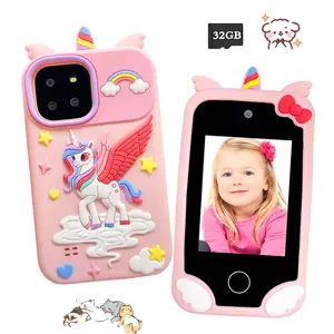 Learning Smartphone Toy, Dual Camera, Educational Games, Mp3 Player, 32GB Card, Ideal for Kids Aged 3-12, Perfect Gift, Learning Tool