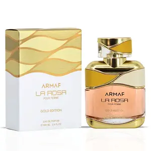 La Rosa Pour Femme Gold Edition Eau de Parfum Spray 100ml (3.4 oz) by Armaf | Everyday Elegance, Effortlessly Refined