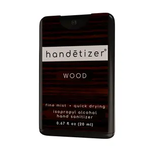 Handetizer Wood Hand Sanitizer Fine Mist Hydrating with Oud & Sandalwood Fragrance 0.67 fl oz 20 ml