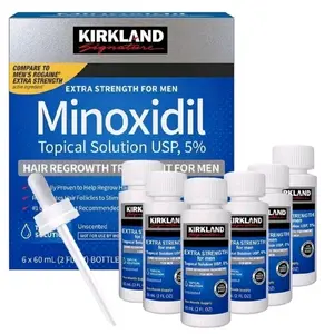 Kirkland Minoxidil 5% Extra Strength Men 6 Month Supply Hair Regrowth