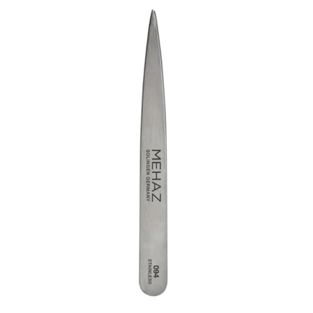 Mehaz Super Fine Pointed Tweezer, Stainless Steel Facial Tool with Precision Grip for Ingrown Hairs & Splinter Removal, Facial Tools