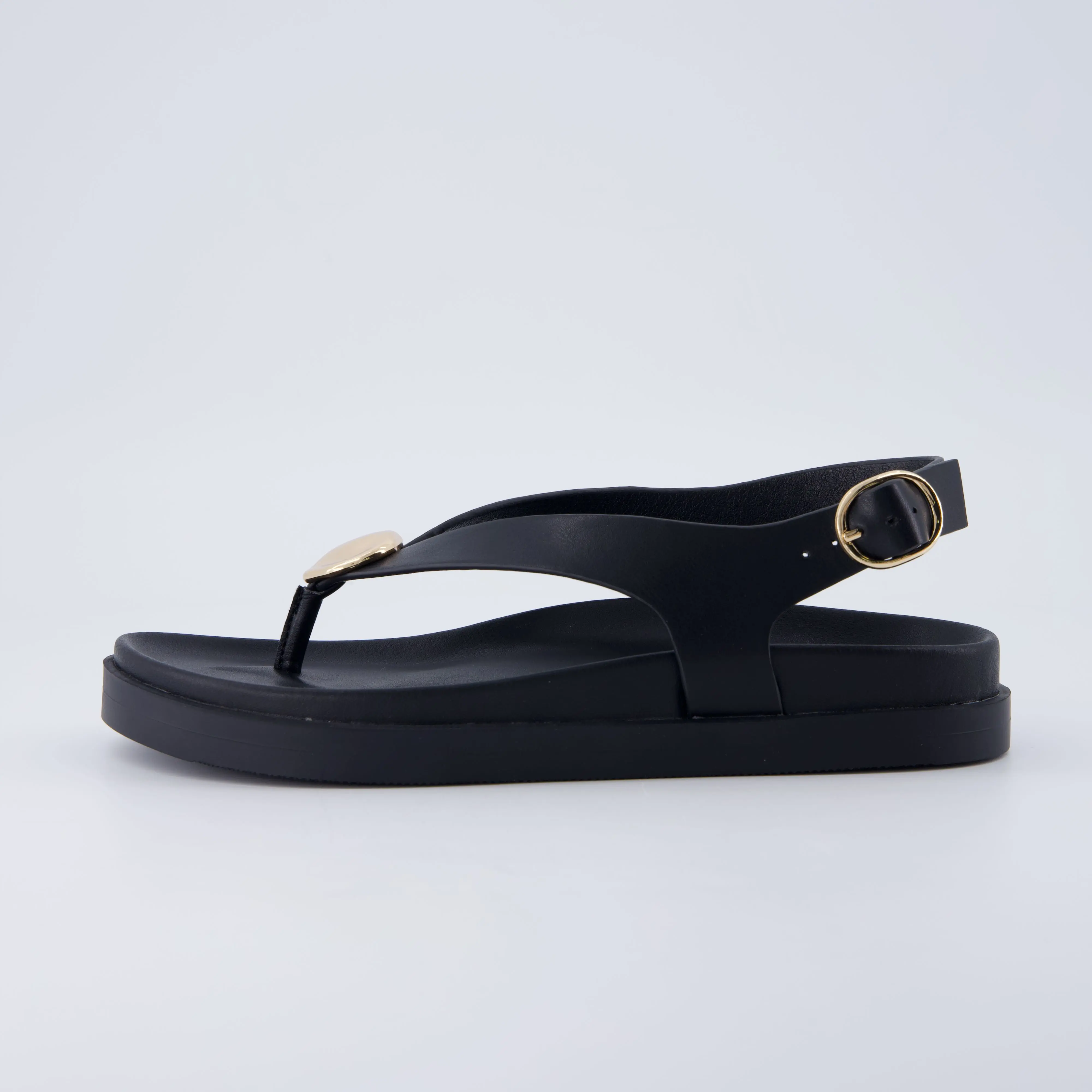 Cushionaire Expo Thong Sandals for Women |  Comfortable Slingback Sandals with Arch Support and Cushioned Footbed