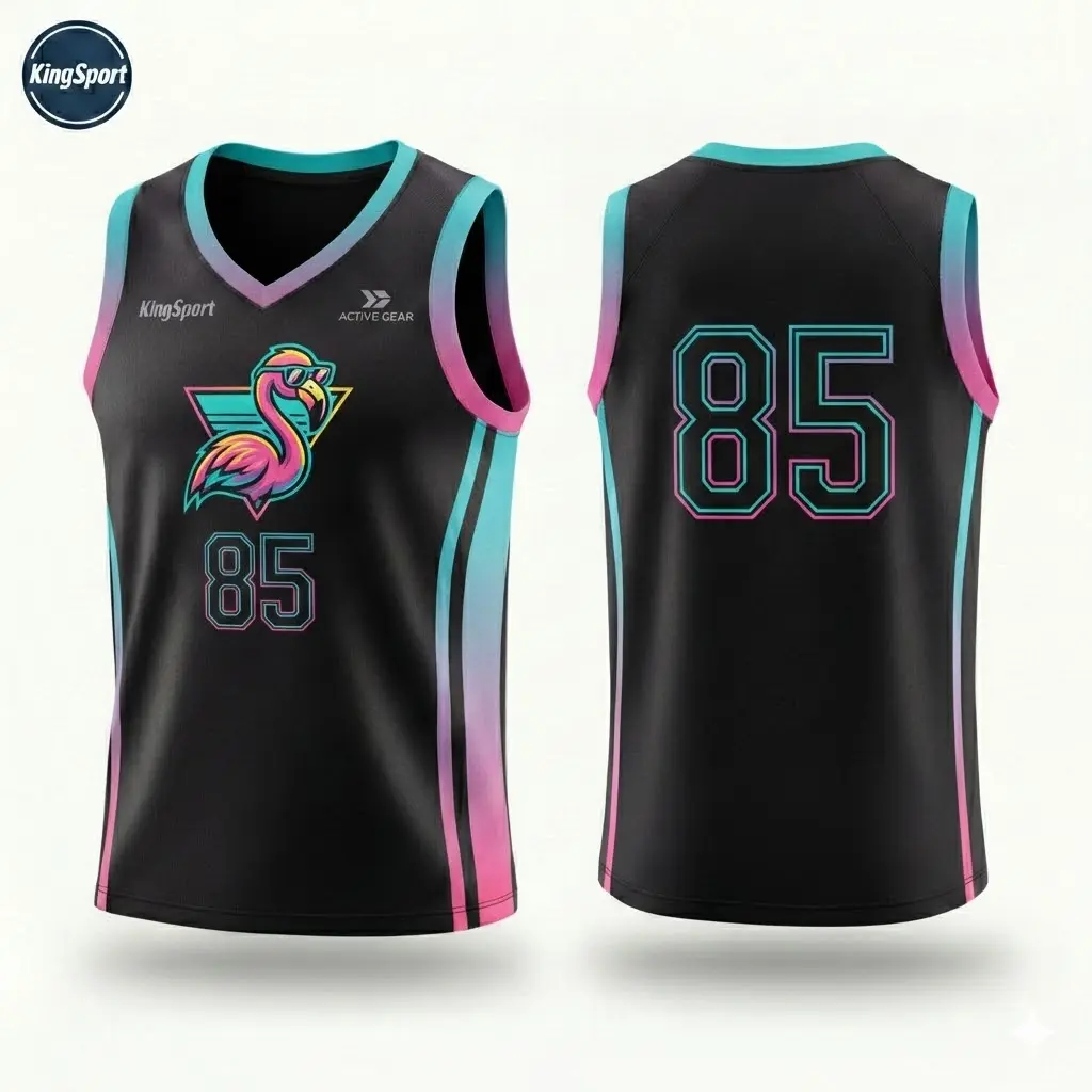KingSport Retro Miami Vice Tank Top Jersey Youthful Energetic And Confident To Show Off Your Personality A Hot Trend For 2026