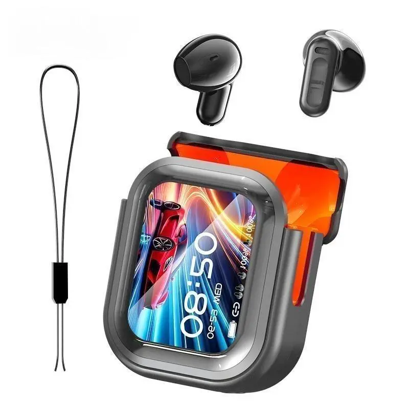 HT CNE20 Bluetooth 6.0 Earphones LED Display High Fidelity Waterproof Wireless Earphones ISuitable for Office, Sports, Study and Audio Calls I Built-in Microphone I Earphones0