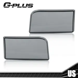 Fit For 1992-1996 Ford F150 F250 F350 Bronco Smoke Headlights Replacement Lens Cover