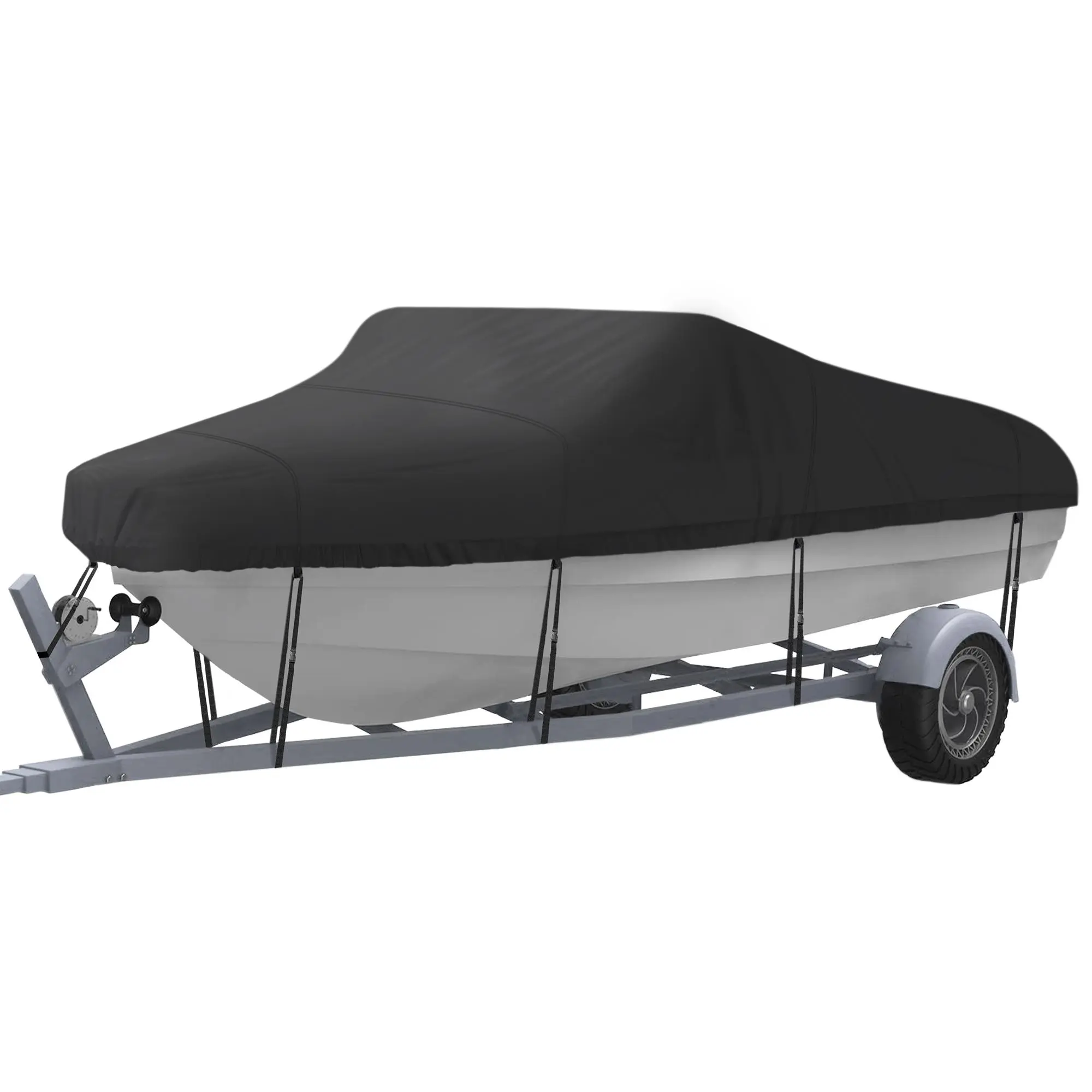 Boat Cover, Waterproof, Dustproof & Outdoor Boat Cover, Boating Accessories For V-Hull, TRI-Hull, Runabout, Pro-Style, Bass Boat