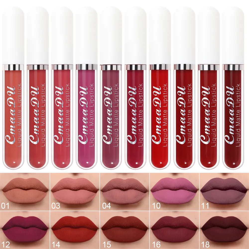 10 Pcs Matte Lip stick Long Lasting Lip gloss Suitable For Beginners Beauty Makeup Long Lasting Water proof Lip Glaze Nonstick Easy To Apply Cosmetic
