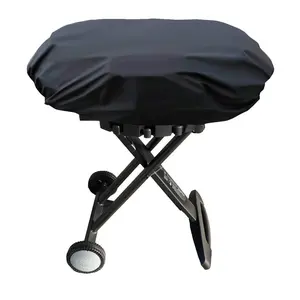 1pc Outdoor Portable Grill Cover, Garden Grill Protective Cover, BBQ Stove Cover, Durable Cover, Dust Cover, Dustproof Cover