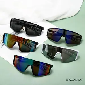 4pcs Unisex Polarized Outdoor Sports Sunglasses - UV400 Anti-Ultraviolet, Lightweight Windproof Eyewear, Double Bridge Goggles, Sports Cycling Sunglasses for Fishing, Summer Sun Protection Travel Accessory