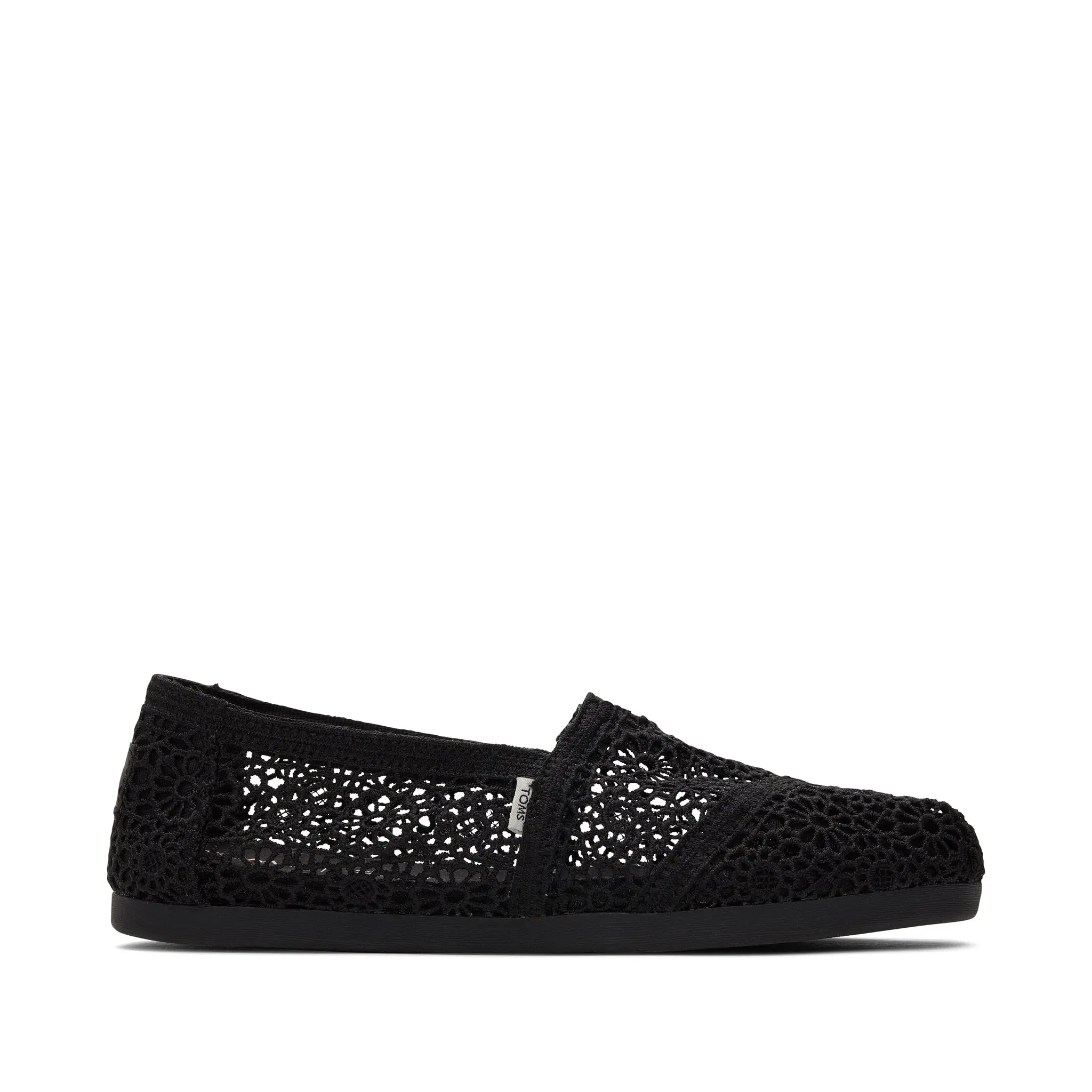 Alpargata Black Moroccan Crochet