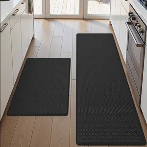 DEXI Kitchen Floor Mats Cushioned Anti Fatigue,17x59, Standing Runner Rug Waterproof, Comfort Memory Foam Padded for Front Sink Laundry Soft Thick Rugs Soft Washable Rugs Stain Resistant Rug