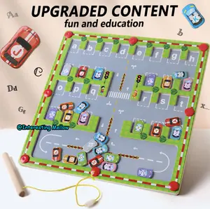 Magnetic Alphabet Maze Board Letter Puzzle - Kids ABC Learning Toys, Educational Montessori Toys Preschool - Alphabet Magnetic Maze Game - Toddler Magnet Puzzles for Ages 3+