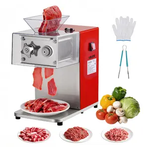 【DealsForYouDays】VEVOR Meat Cutting Machine, 850W Commercial Slicer, 3.5mm Heavy Duty Stainless Steel Blade Shredder for Boneless Meat Soft Vegetables, Electric Food Slicers for Kitchen Restaurant Supermarket