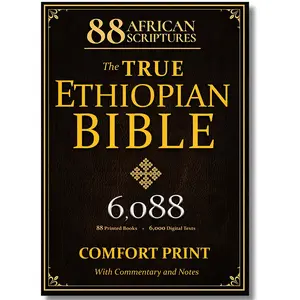 The Complete Ethiopian Bible in English (Comfort Print): All 88 African Scriptures, Includes Apocrypha, Book of Enoch, Jubilees, Simple Prayer Pens, Easy-to-Read Serif Type, Men’s Pure Cambridge Illustrated Holy Book with Translations, 6,000 Rare Apocryph