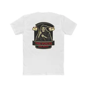 The Voices Are Right Grim Reaper Shirt Dark Humor Skeleton Shirt Funny Gothic Graphic Tee Sarcastic Death Humor T Shirt