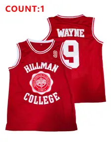 Men's Embroidered Vintage Basketball Jersey #9, Breathable Athletic Top, Polyester Fabric, Sweat-Wicking, Loose-Fit Streetwear for Outdoor Sports & Casual Wear