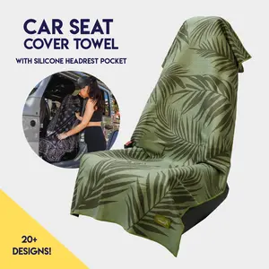 Garden of Races Past Car Seat Cover Towel - Silicone-Lined Hood Universal Fit Car Seat Cover Towel for Sweat Protection