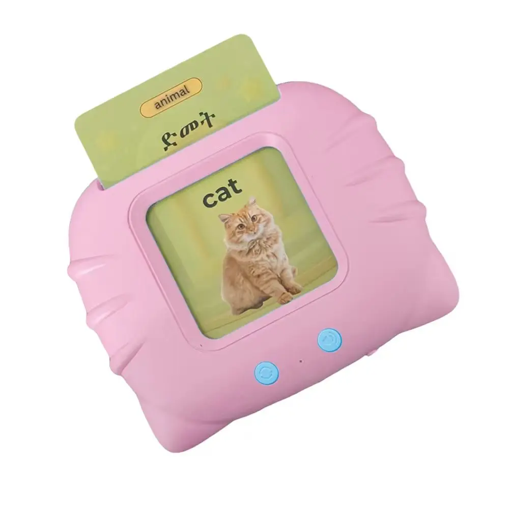 BezCo Kids Bilingual Amharic & English Talking Flash Cards - 224 Sight Words with Audio