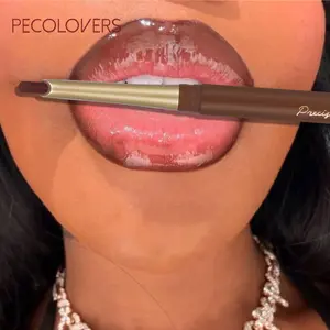 24-Hour Long-Lasting, Waterproof & Smudge,Red& Brown Contour Tint Lipstick, Glossy, Lip Tint Balm