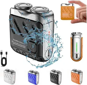 Men's Mini Electrict Shaver R-12 Luggage Electric Shaver Portable Beard Shaver USB Rechargeable Home Travel Comfort Afforable Digital,One-Button Long Lasting for Travel & Daily Use, 2025 New Beard Shaver Fathersdaygift Shaving Products