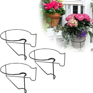 Floating Railing Pot Holder - Adjustable Balcony Railing Hanger, Easy Assembly, Indoor and Outdoor Use, Garden