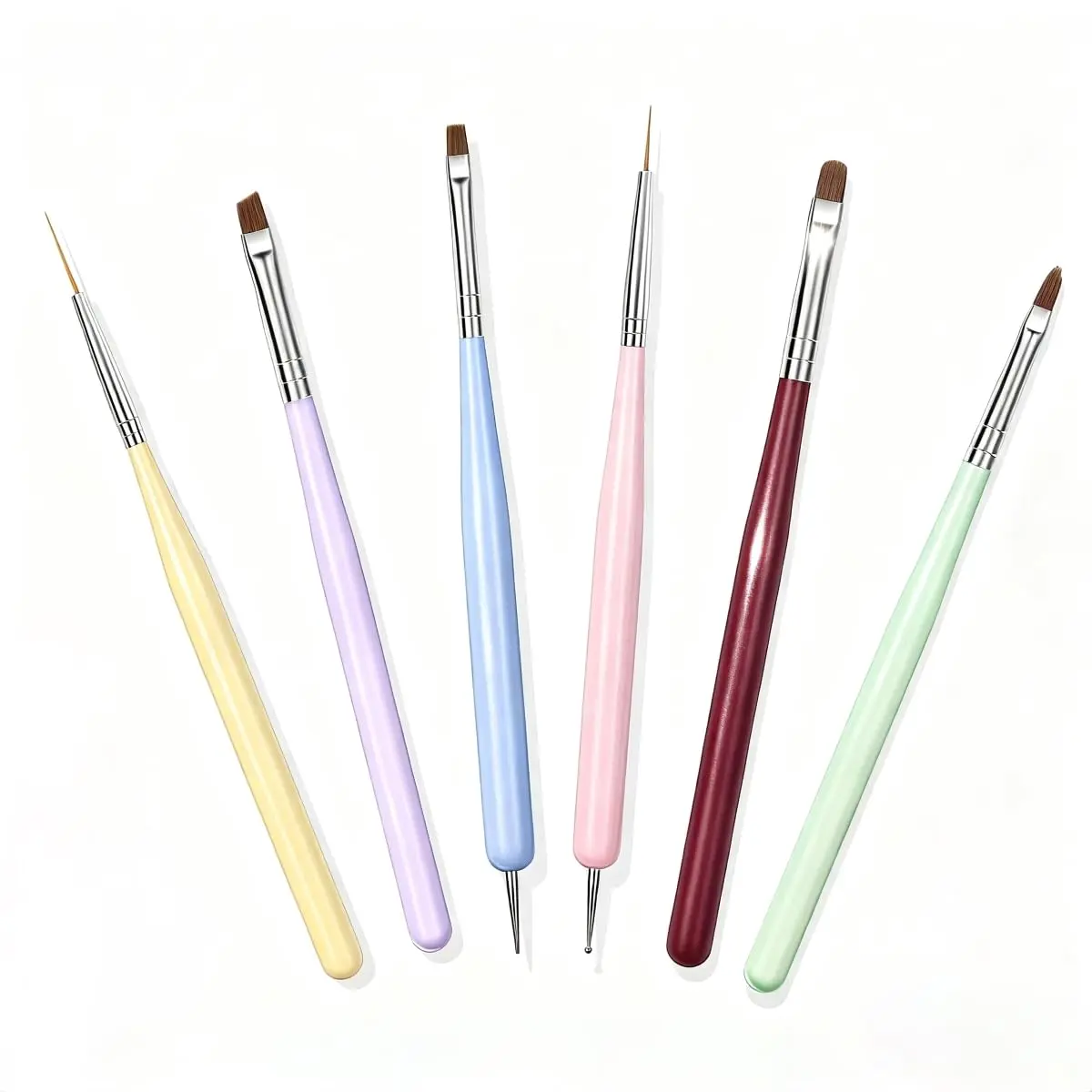 Nail Brush Set with Nail Art Polish Brushes Builder Gel Brush