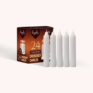 Household Emergency Candles - 3 Hours - 24 Pack
