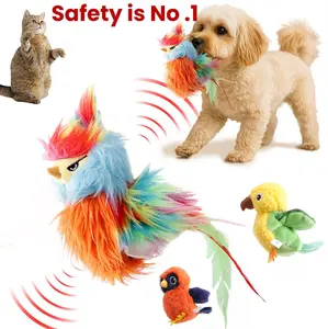 Vagascape Ugly Finch, Cat&Dog Toy,Interactive Rechargeable Toy on Rug with Bird Chirping, Anti-Depression Fun Gift for Cats & Dogs, Pet Supplies, Dog & Cat Accessories, Pet Products, Funny Gift, Cat stuff