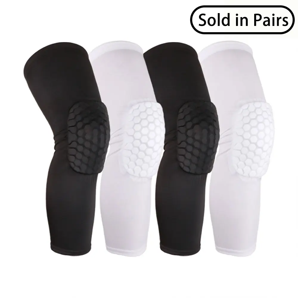 High Elastic Breathable Knee Pads, Protective Gear, Honeycomb Foam Support Compression Sleeve, Sports Knee Sleeve, Basketball Knee Brace for Volleyball, Soccer, Cycling, Running, Knee Supports, Knee Supporter