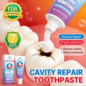 ZKRICARO Anti-Cavity Repair Toothpaste FDA Approved Repairs Cavities Removes Stains Plaque Strengthens Enamel Reduces Sensitivity Maintains Oral Health
